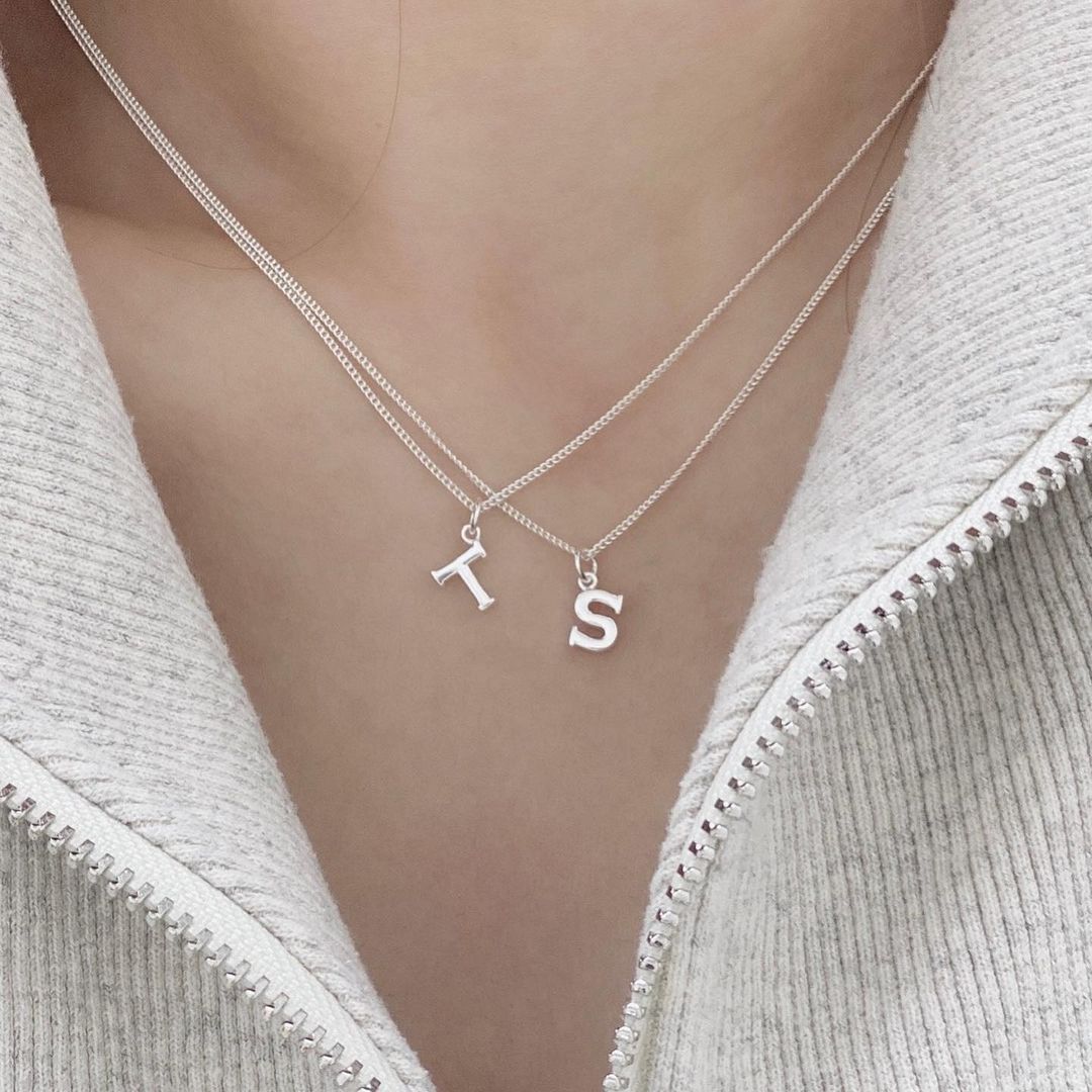 Thick Initial Necklace