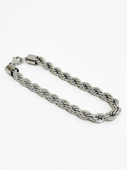 Rope Twist Men's Bracelet | Stainless Steel 316L