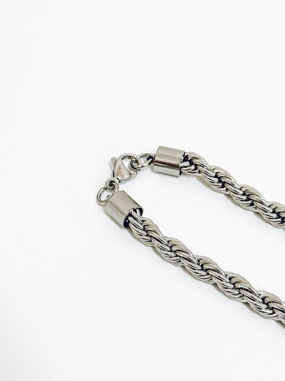 Rope Twist Men's Bracelet | Stainless Steel 316L