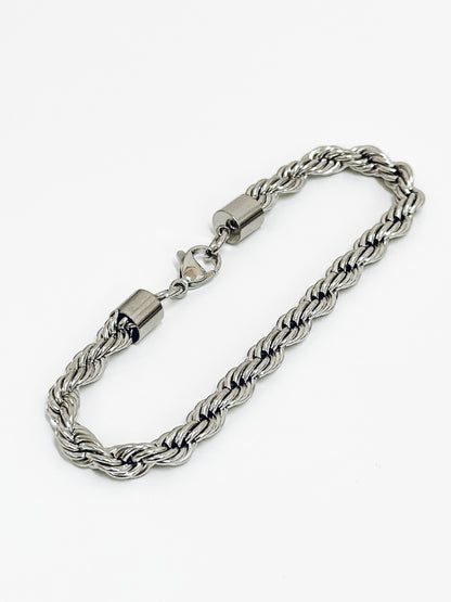 Rope Twist Men's Bracelet | Stainless Steel 316L