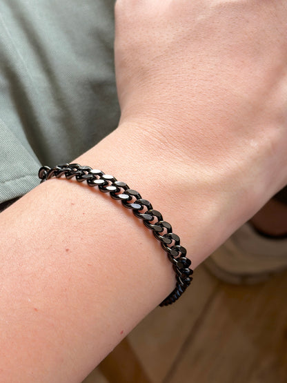 Black Chain Men's Bracelet | Stainless Steel 316L