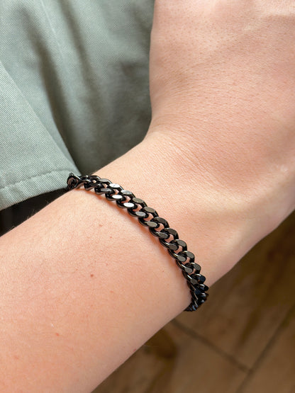 Black Chain Men's Bracelet | Stainless Steel 316L