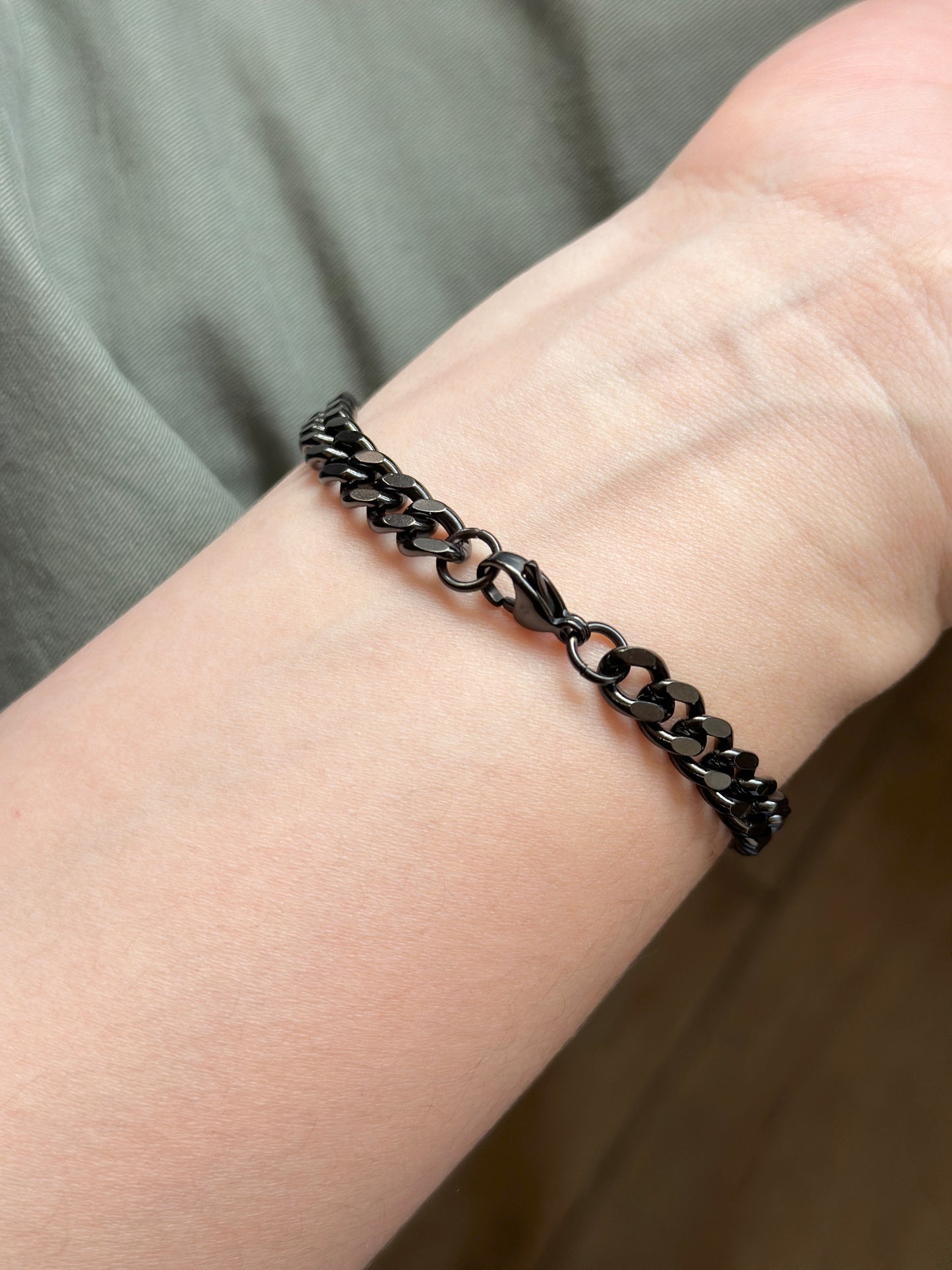 Black Chain Men's Bracelet | Stainless Steel 316L