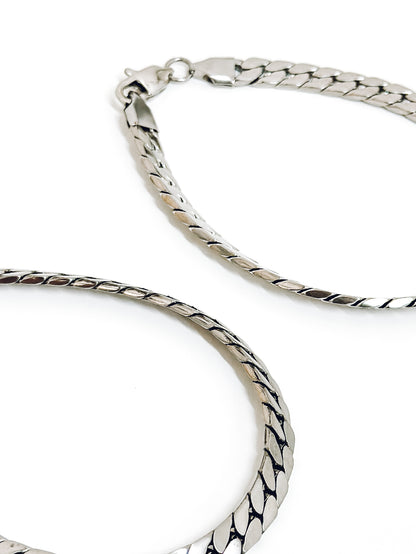 Flat Snake Men's Bracelet | Stainless Steel 316L