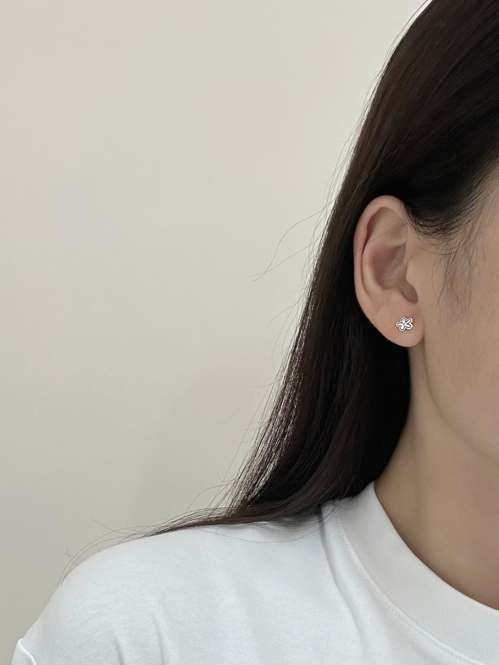 Hand Draw Flower Earrings