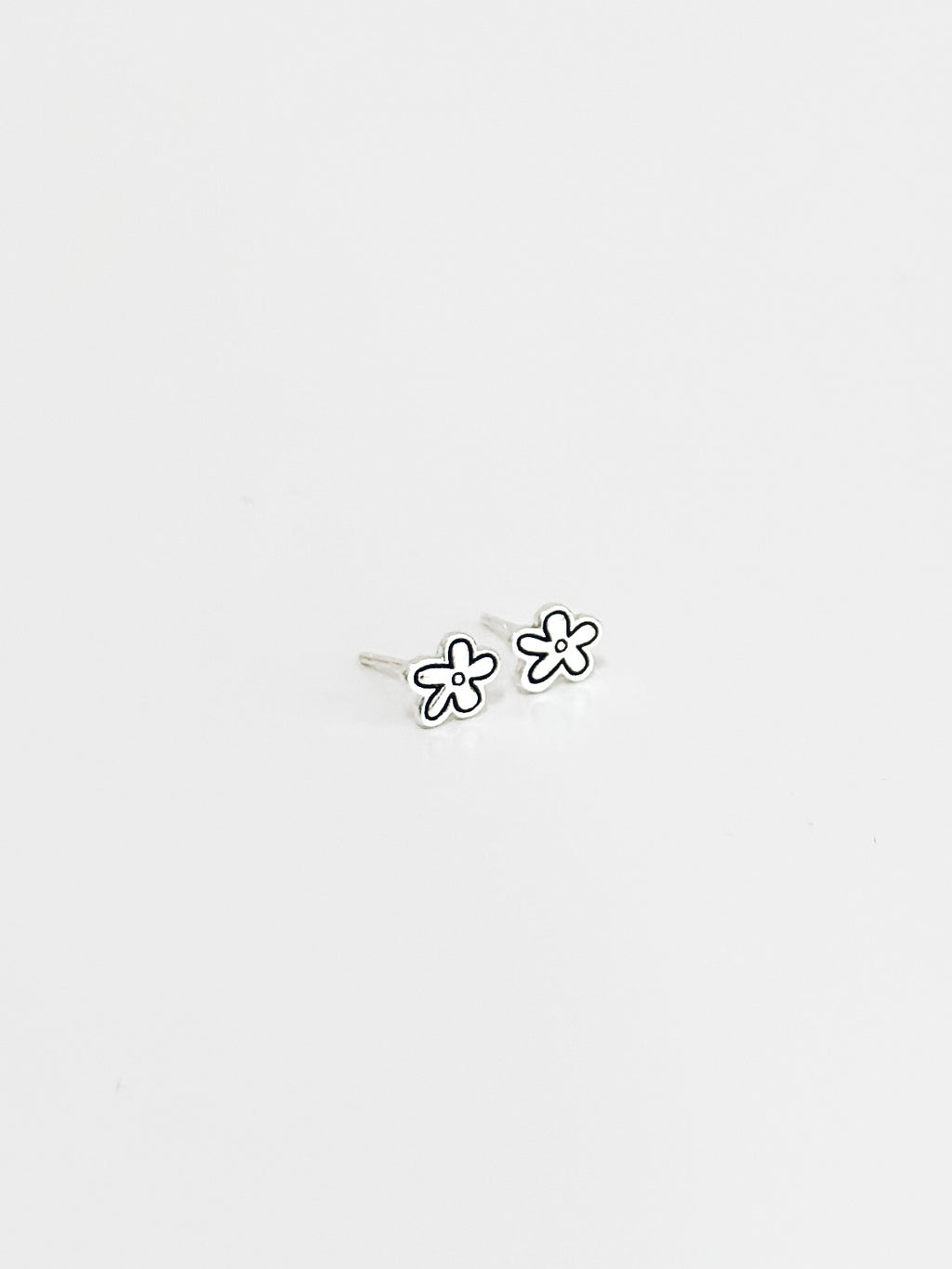 Hand Draw Flower Earrings