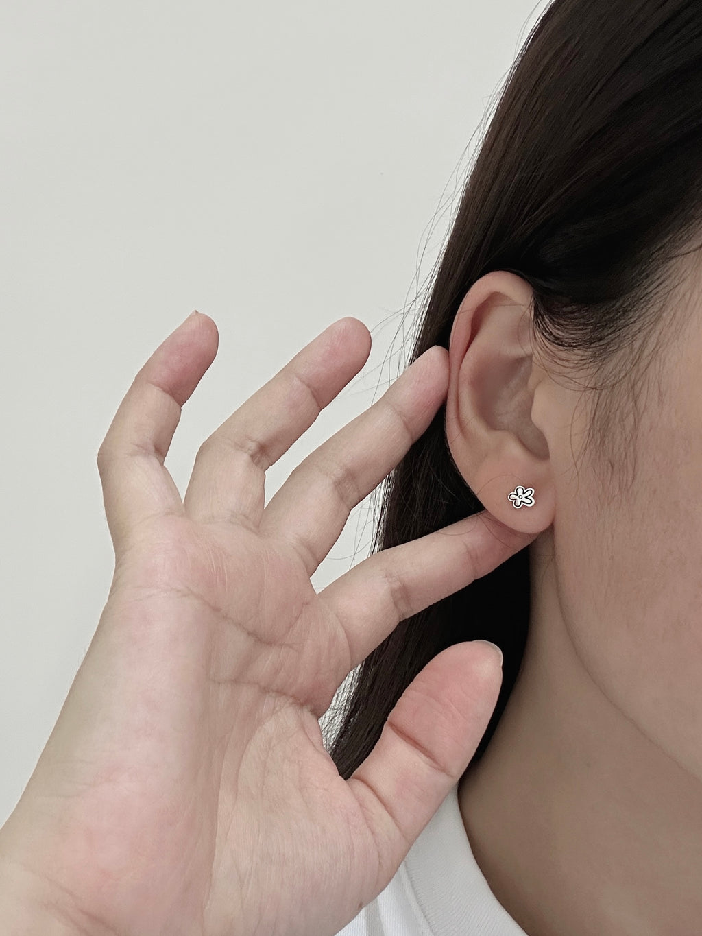 Hand Draw Flower Earrings