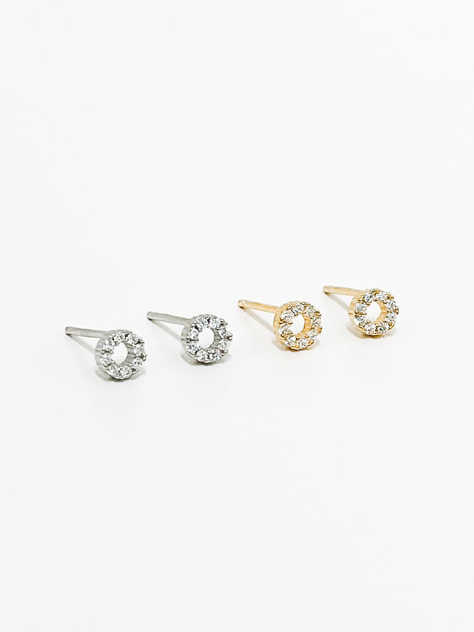 Circle Diamond Earrings