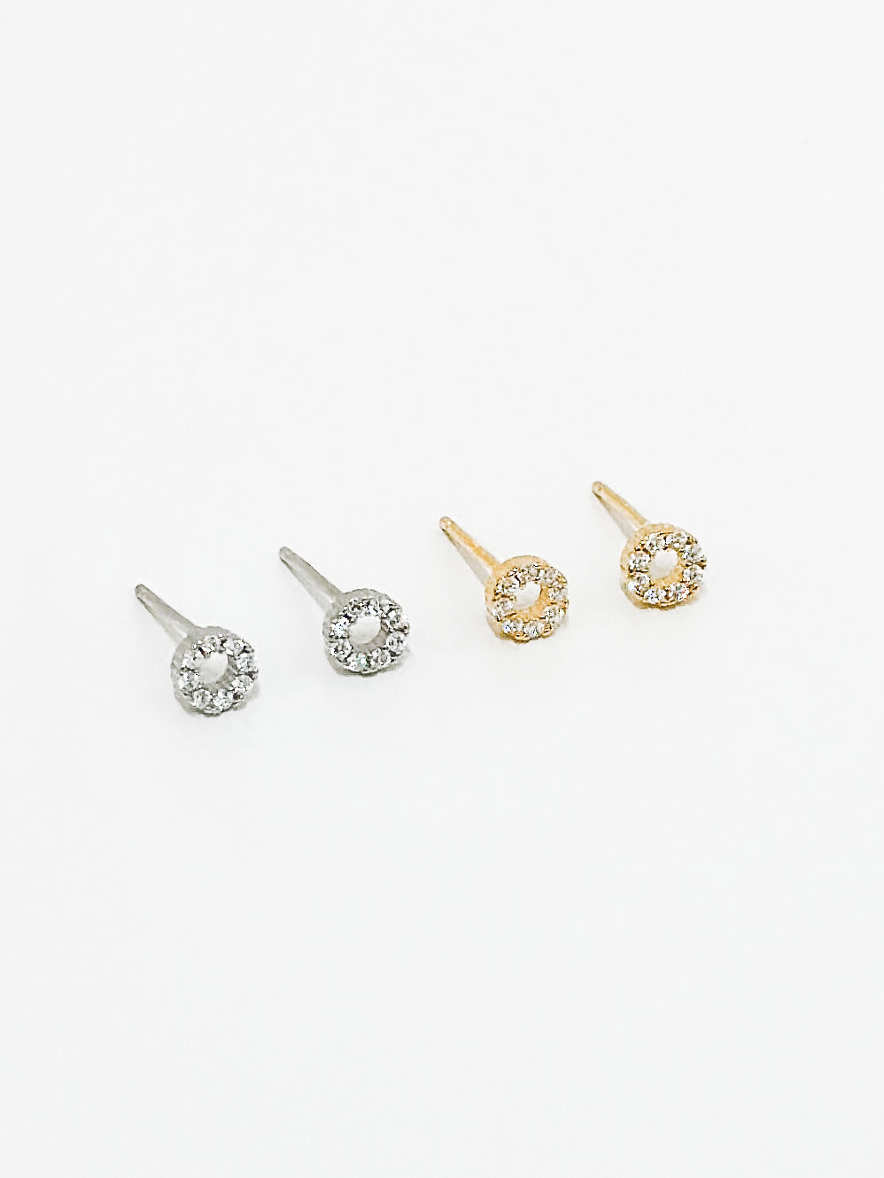 Circle Diamond Earrings