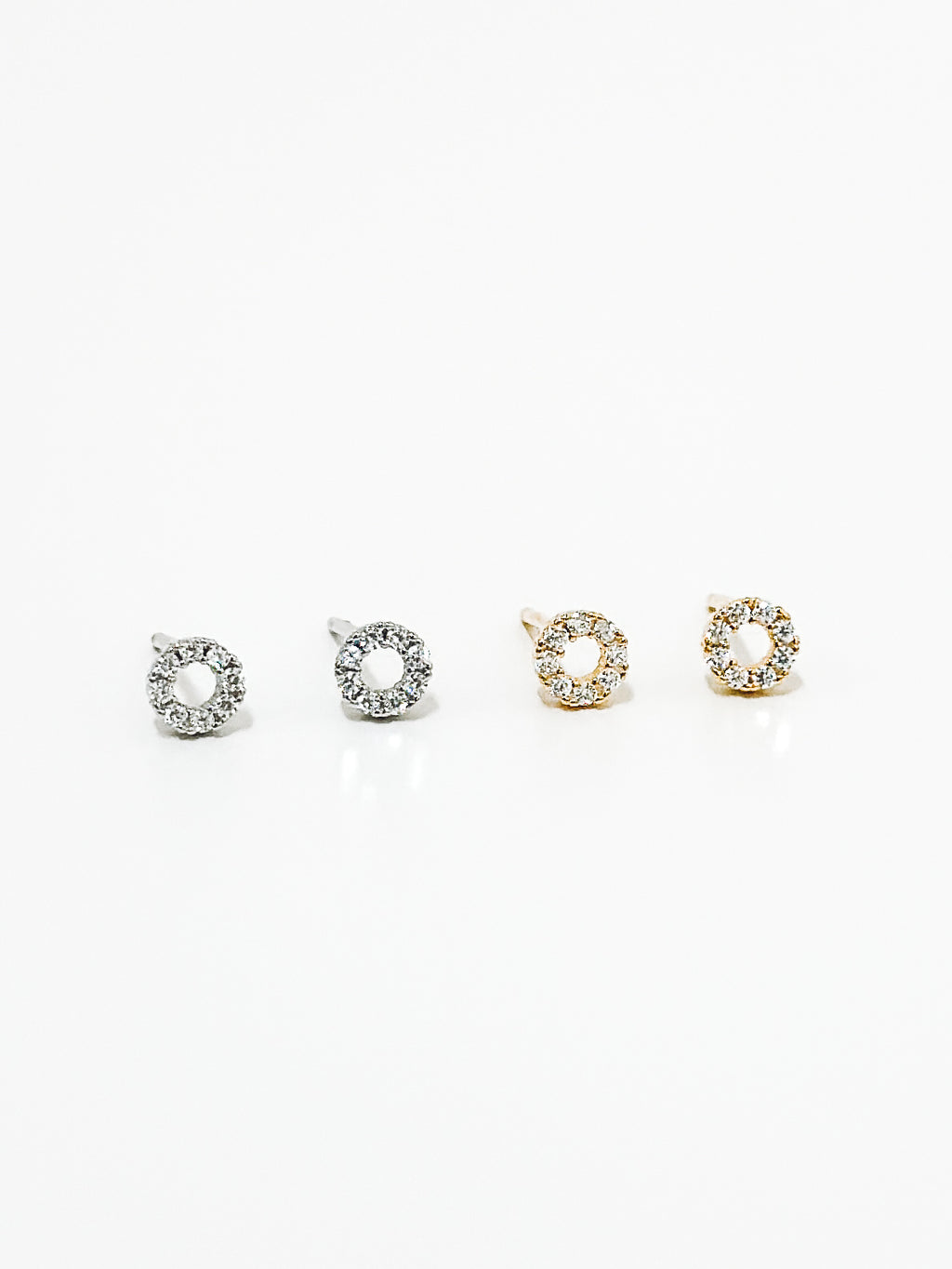 Circle Diamond Earrings