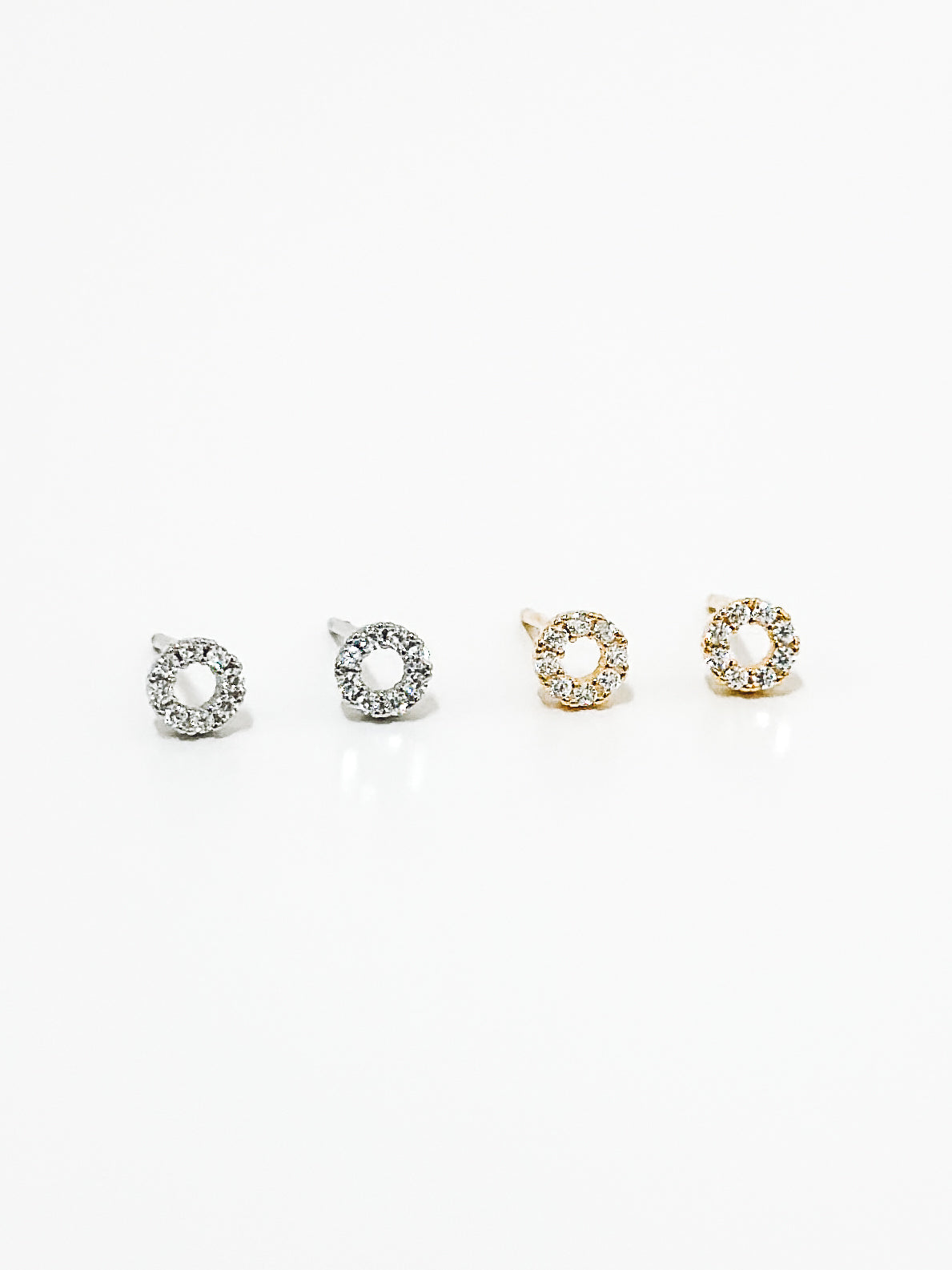 Circle Diamond Earrings