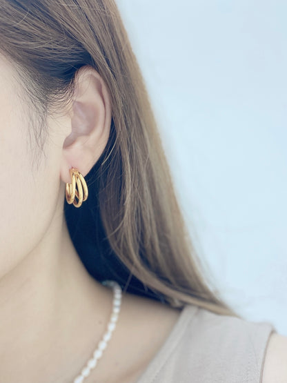 Three Layers Earrings