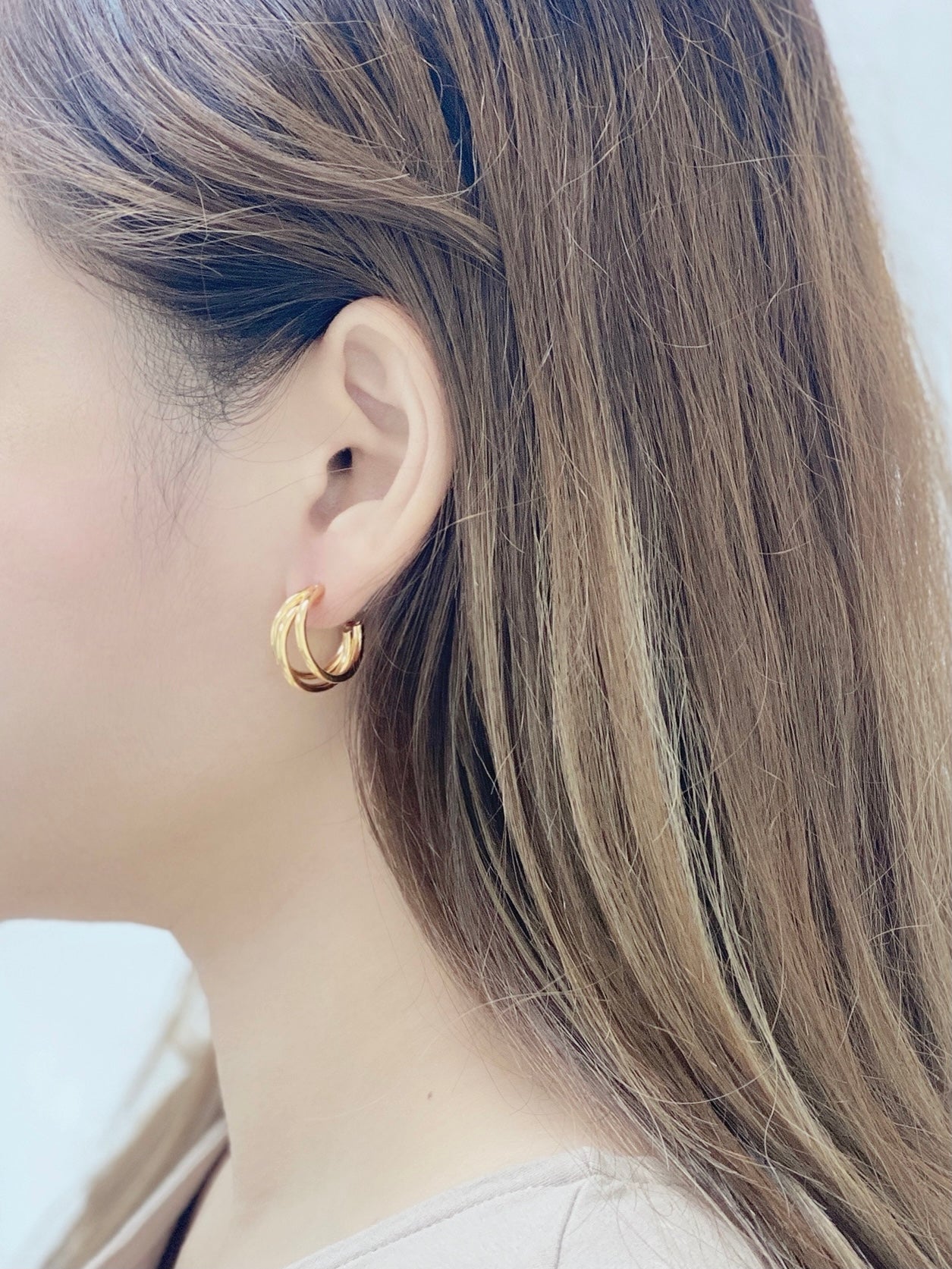 Three Layers Earrings