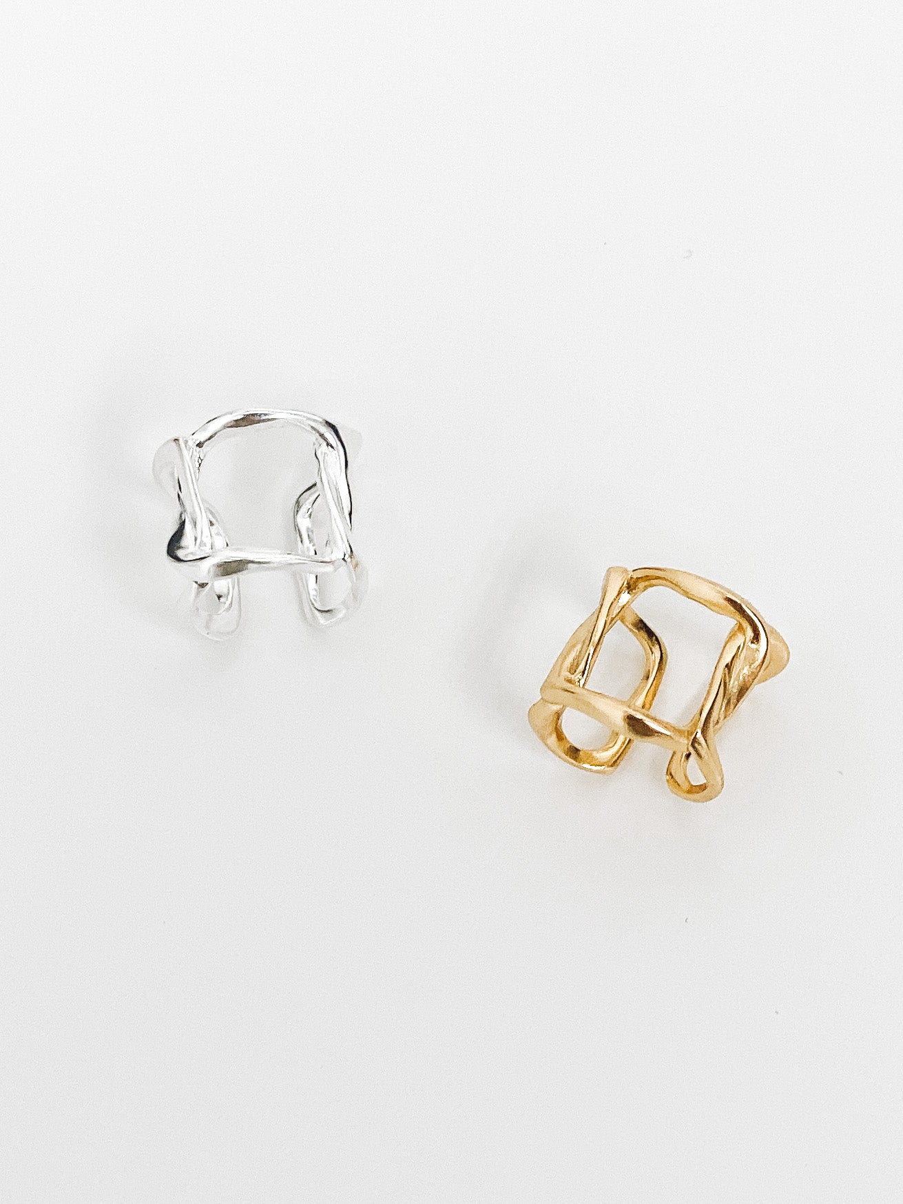 Square Chain Ear Cuff