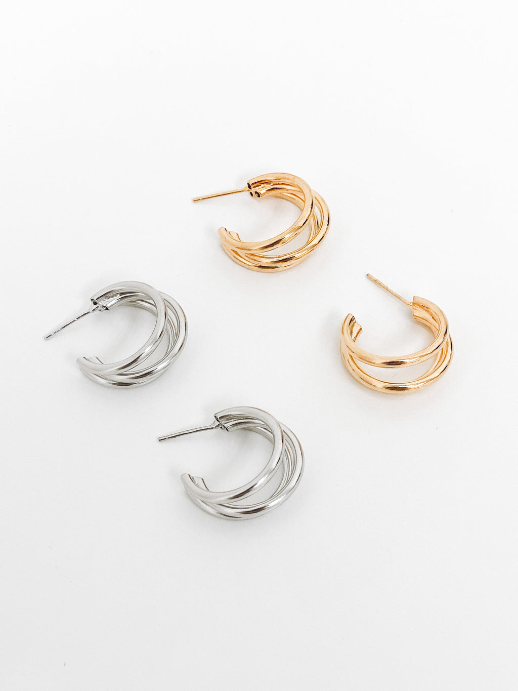 Three Layers Earrings