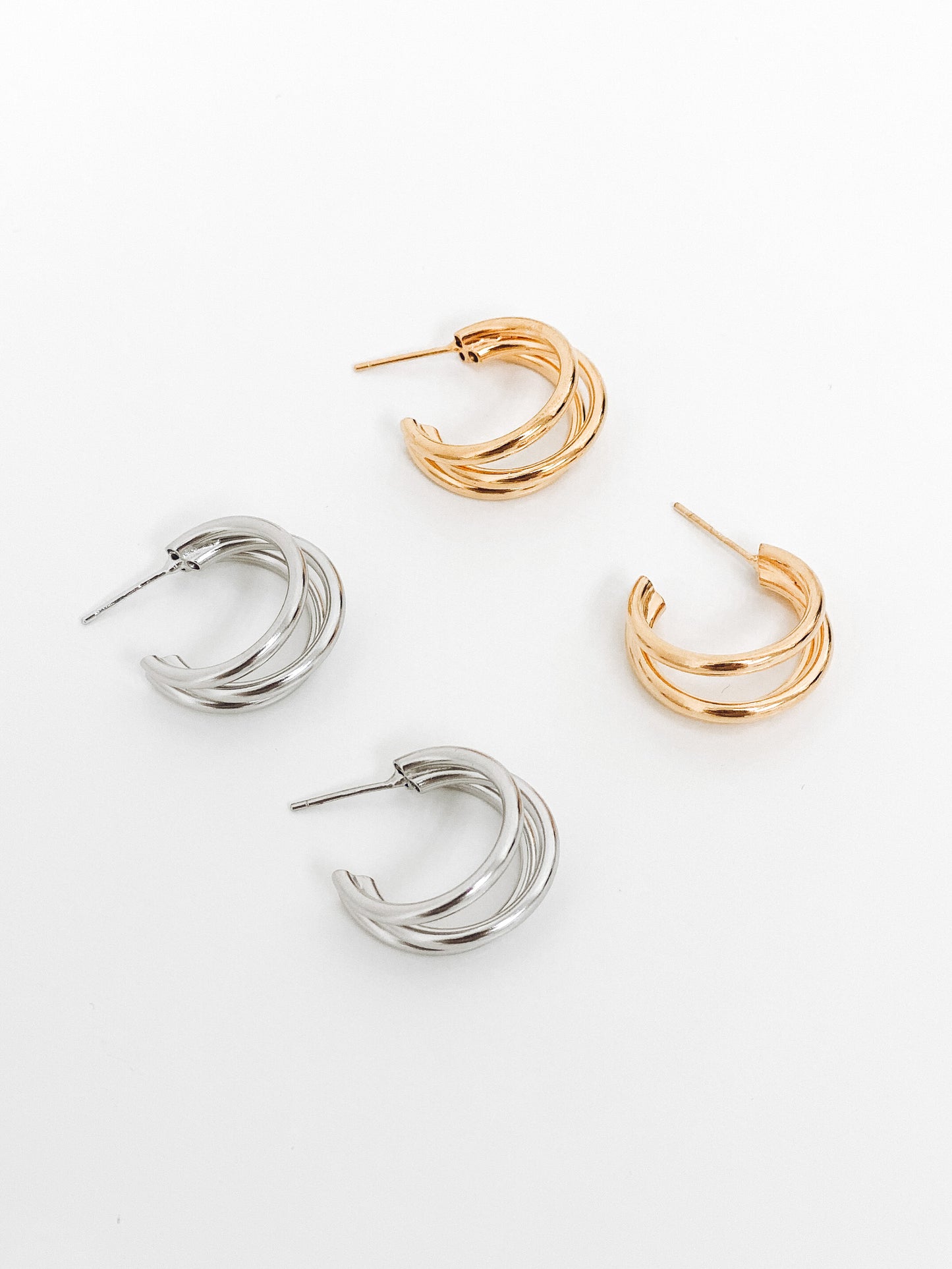 Three Layers Earrings