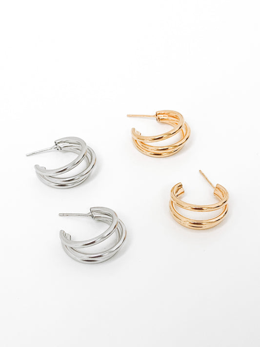 Three Layers Earrings