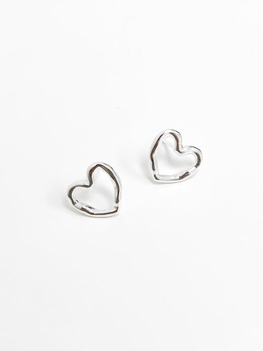 Hollow Heart Earrings