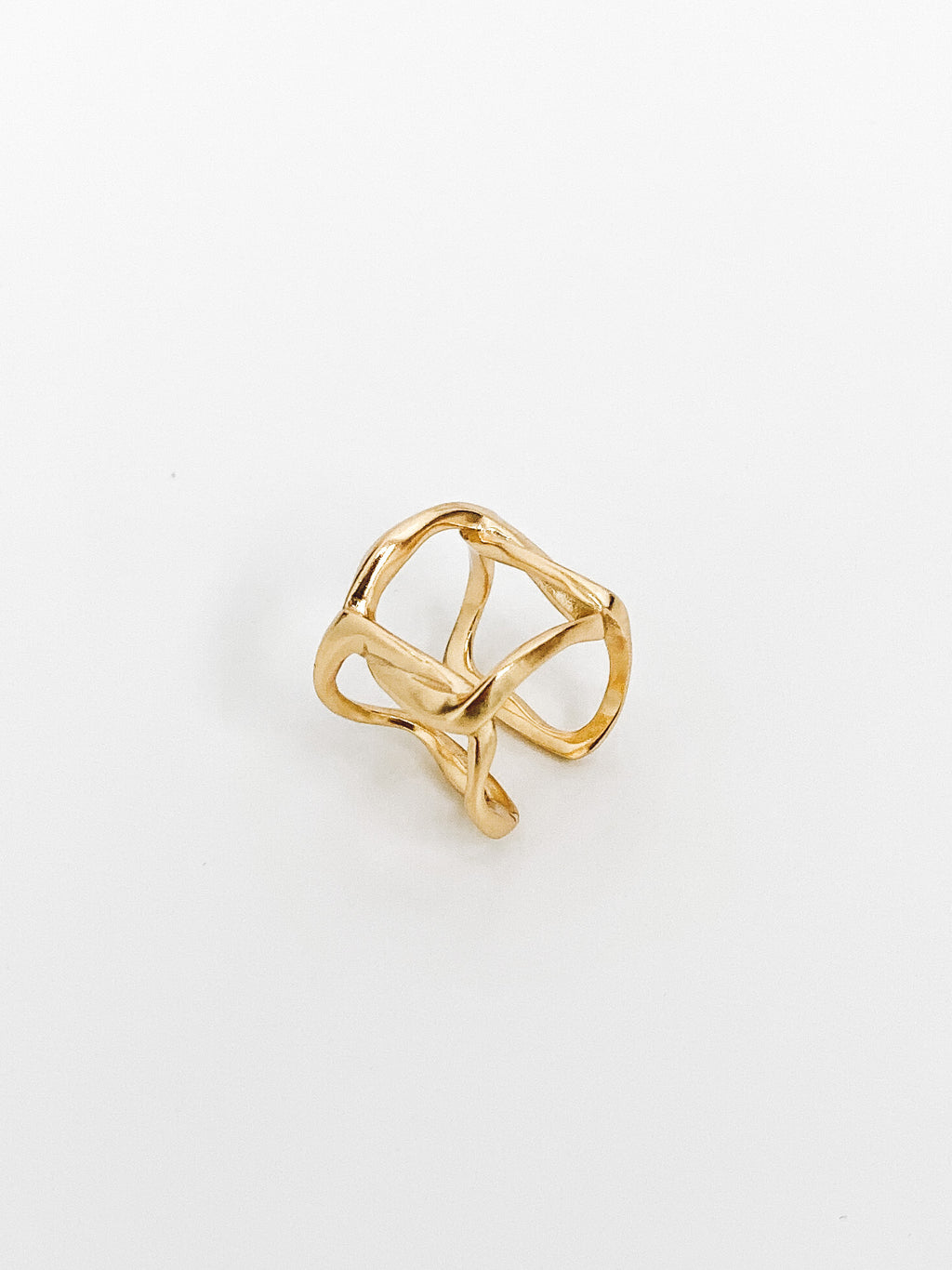 Square Chain Ear Cuff