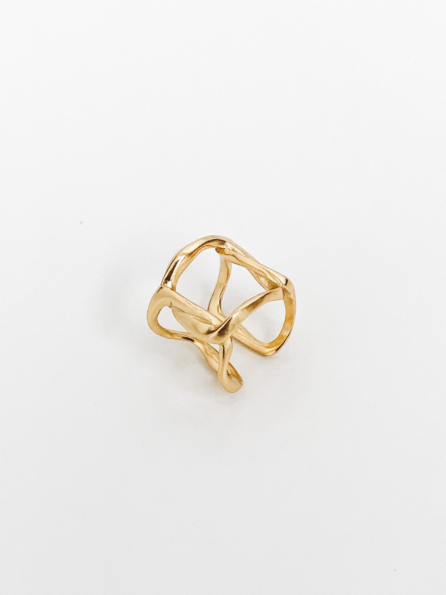 Square Chain Ear Cuff