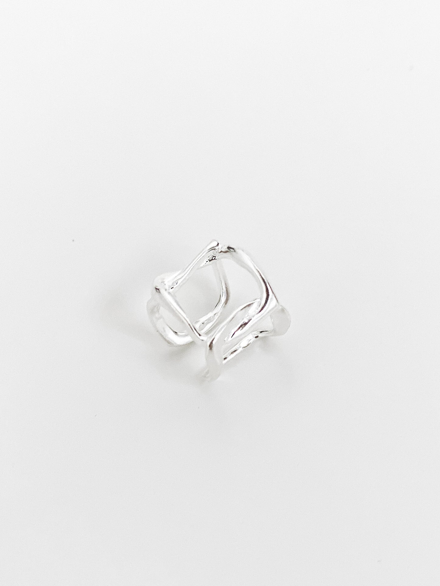 Square Chain Ear Cuff