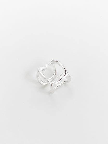 Square Chain Ear Cuff