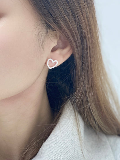 Hollow Heart Earrings